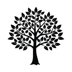 Obraz premium tree silhouette vector
