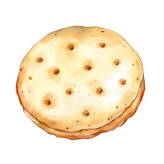 My Watercolor illustration, illustration cookie painting isolated on a white background, illustration, AI painting design, vector illustration set, eps format