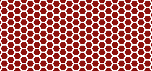 hexagon Pattern, abstract geometric  red hexagon pattern,  vector illustration
