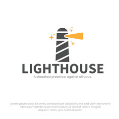 Lighthouse Logo Vector – Symbol of Guidance and Hope