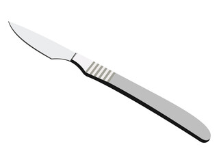 Scalpel surgical instrument vector illustration