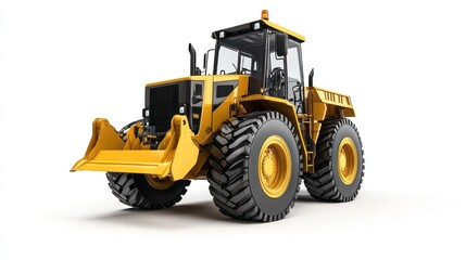 Heavy-duty yellow tractor