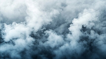 Obraz premium Mystic Vapor: A captivating dance of ethereal smoke creating a surreal atmosphere