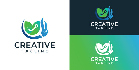 cleaning technology security services logo template