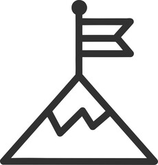 Business goal Web Icon Set in Line Style. Collection of Success Linear Icons, Including process, target, aim, focus, human resource, strategy, winner, action plan, strategy and more. Editable Stroke