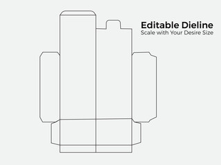 packaging box die-line ,label and packaging dieline