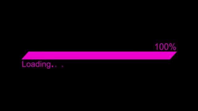Clean Animated Progress Indicator Bar, Smooth Animated Loading Bar Loop