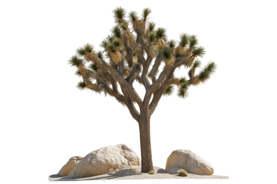 Desert Joshua Tree Cutout for Design