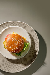 fresh tasty burger