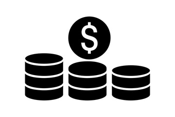 Money coins stack finance investment wealth income