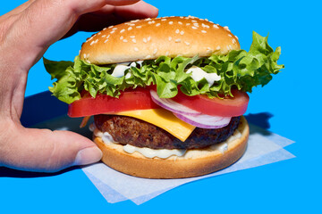 fresh tasty burger