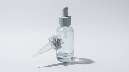 Origami-Style Serum Bottle Macro Close-up