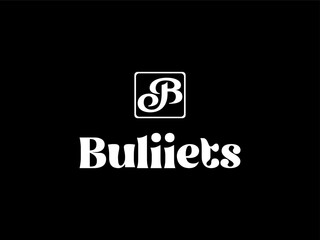 Classic Lettering Minimal Fashion Designs. Abstract Fashion font alphabet. Buliiets. Black background,