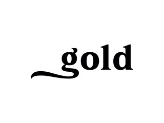 Classic Lettering Minimal Fashion Designs. Abstract Fashion font alphabet. Gold. white background,