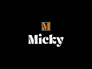 Classic Lettering Minimal Fashion Designs. Abstract Fashion font alphabet. Micky.