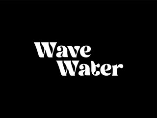 Classic Lettering Minimal Fashion Designs. Abstract Fashion font alphabet. Wave Water.