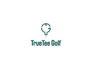 True tee golf logo design.