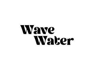 Classic Lettering Minimal Fashion Designs. Abstract Fashion font alphabet. Wave Water. white background,