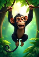 A 3D icon of a wild animal