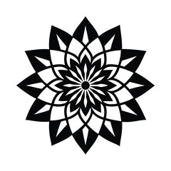 Obraz premium black and white flower