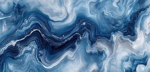Blue vintage marbled textured border with soft gradients, captured in ultra-realistic