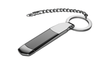 Car Key with a Stylish and Functional Keychain for Everyday Use Isolated on Transparent Background