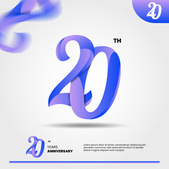 20th anniversary logo design