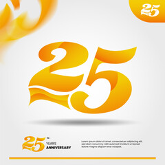 25th anniversary logo design