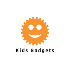 kids gadget store logo design vector