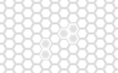 Naklejka premium Seamless Hexagon Pattern Background – Geometric Honeycomb Texture Design with 3D Metallic Mesh Grid – Vector Illustration of Hexagonal Tile Structure for Technology, Business, and Modern Backdrop Uses
