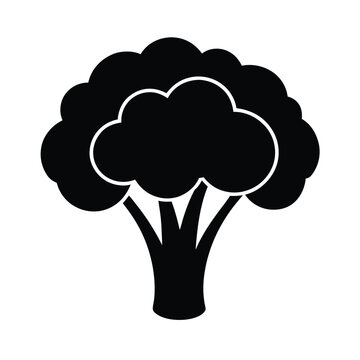 Broccoli Icon Vector Flat Clean Look Isolated