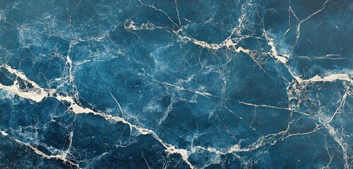 Old blue paper background with marbled vintage texture, the soft cracks and edges captured in realistic 