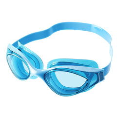 Swim goggles designed for enthusiasts with a sleek aqua blue teardrop lens perfect for competition and leisure swimming