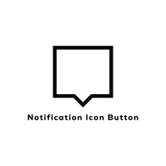 Notification icon button design black