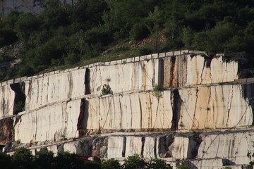 marble quarries in Botticino in northern Italy