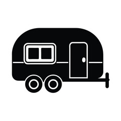 Caravan icon vector flat and clean look isolated.eps