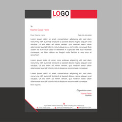 Professional business letterhead with minimalist style and structured format, perfect for company correspondence, official memos, and branding needs