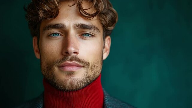 Handsome Man Portrait Attractive and Confident Expression