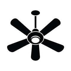 Obraz premium Ceiling Fan Icon Vector Flat Clean Look Isolated