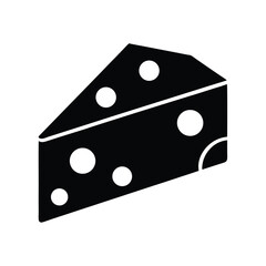 Cheese Icon Vector Flat Clean Look Isolated