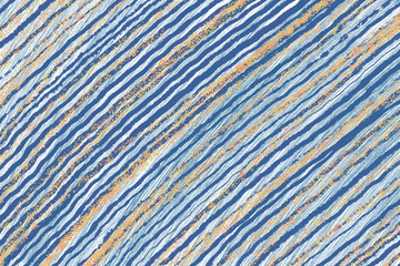 abstract striped handdraw blue gold line texture background