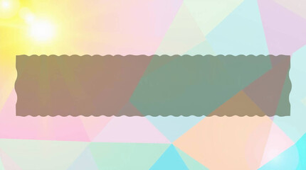 Obraz premium A colorful prism background with a lace frame