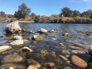 Fototapeta premium river and rocks