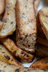 Homestyle Roasted Potato Wedges. Perfectly Crispy with Warm Spices