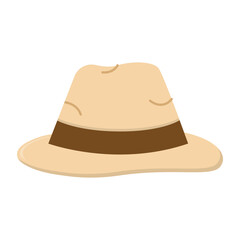 Felt Hat Icon Vector Design.