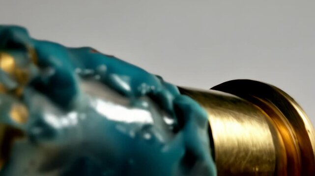 Pile of shotgun shells covered in brightly colored wax, ammunition on white backdrop
