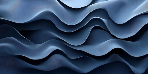 Obraz premium Abstract blue wave pattern background texture