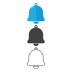 Notification Bell Icon Set Vector Design.