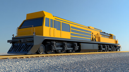 Fototapeta premium A train designed for railway maintenance operations