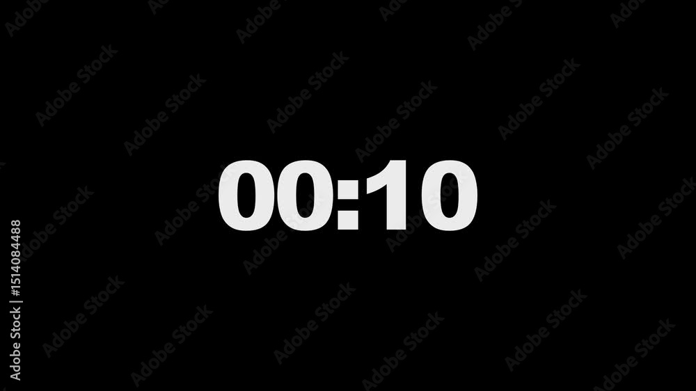 Poster the countdown start 1s and end 15s . it can be used any time countdown.